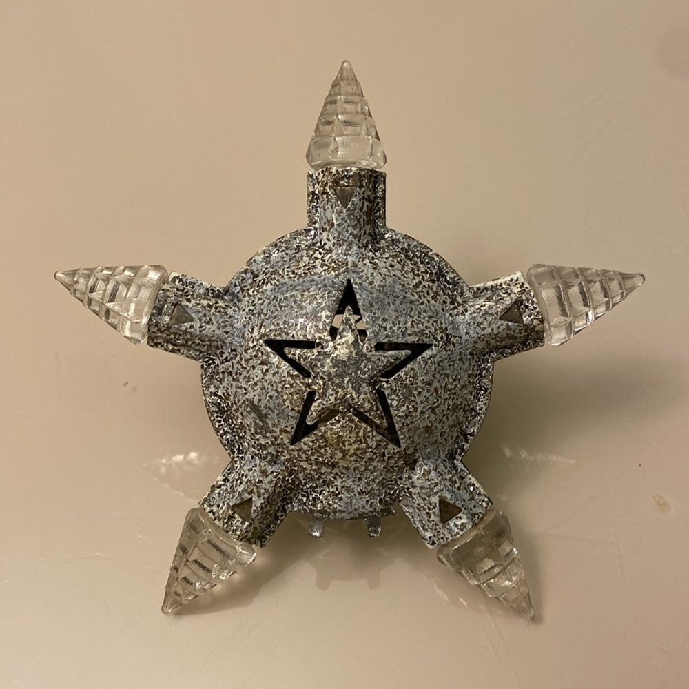 Vintage Reliance Kristal Atomic Star Tree Topper